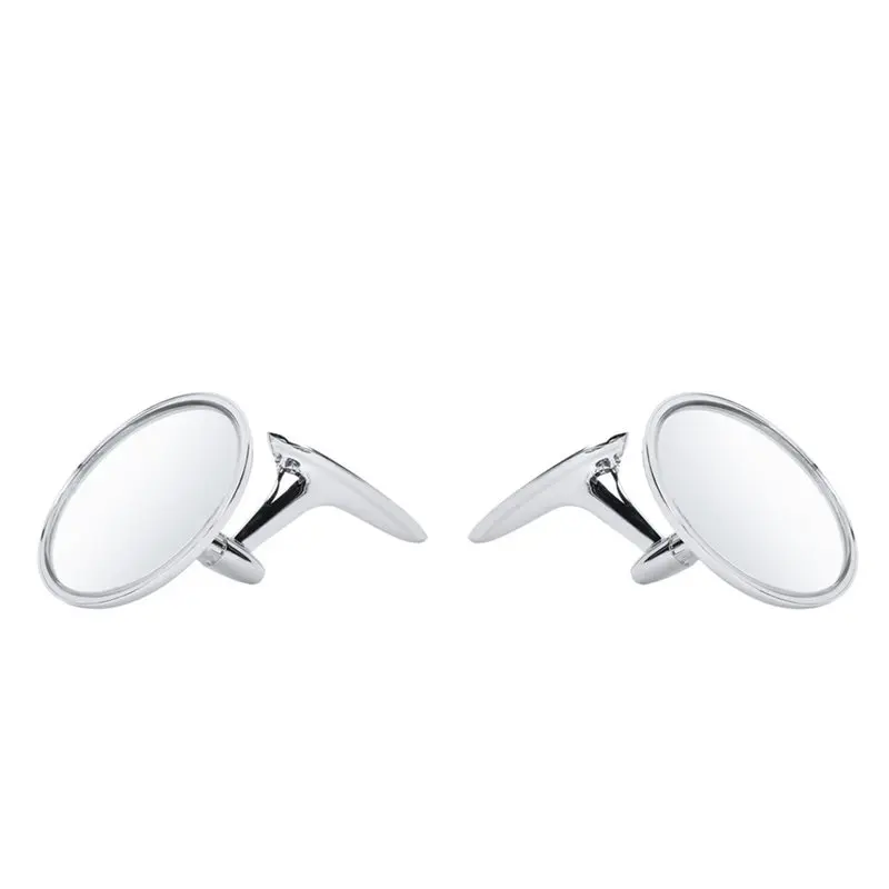 Enhanced Visibility Round Rearview Mirrors 654394765672 For Chevy Impala Corvair Biscayne-N32R