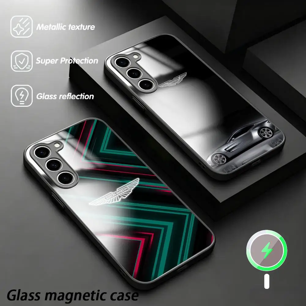 A-Aston-MartingES fashion ins pattern Phone Case For Samsung S26 S25 S24 S23 S22 S21 Plus Ultra Fold A Glass Magnetic Case
