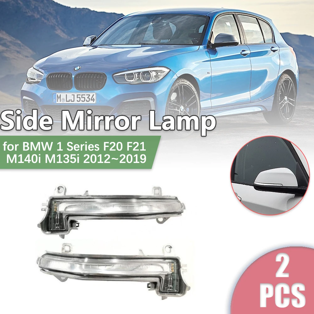 

for BMW 1 Series F20 F21 M140i M135i 2012~2019 Car Rearview Side Mirror LED Turn Signal Indicator Lamp Light Part Accessories