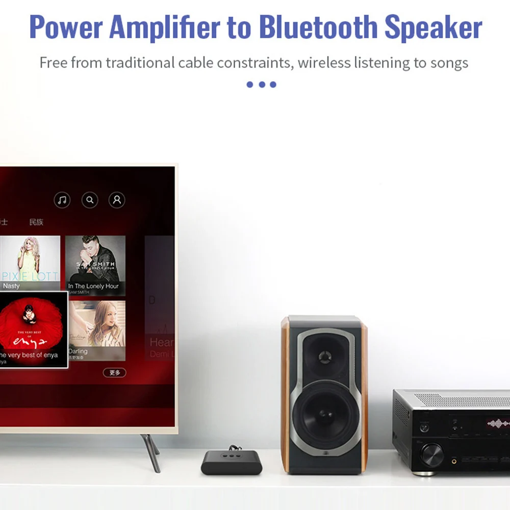 Audio Receiver U Disk RCA 3.5mm AUX NFC Bluetooth-Compatible 5.2 USB Stereo Music Wireless Adapter Hands-Free Calls for Car