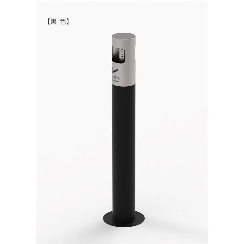 Vertical floor-to-ceiling smoke extinguishing column, outdoor stainless steel vat ash column cigarette butt collection cigarette