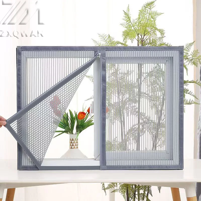 Anti Cat Scratch Diamond Mesh Screen Window, Cat Keeping Seal Window, No Punching, Self-Adhesive Mosquito Proof Pet Mesh