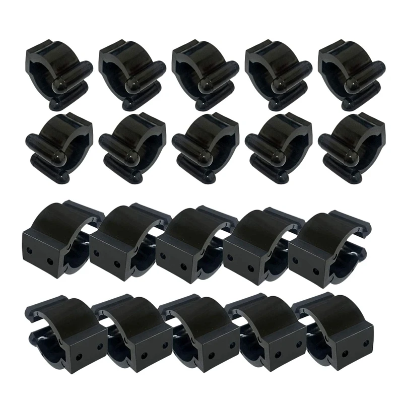 

80 Pieces Regular Fishing Rod Storage Clips, Fishing Pole Holder Clip Storage Rack, 2 Style & 40Pcs Each Style