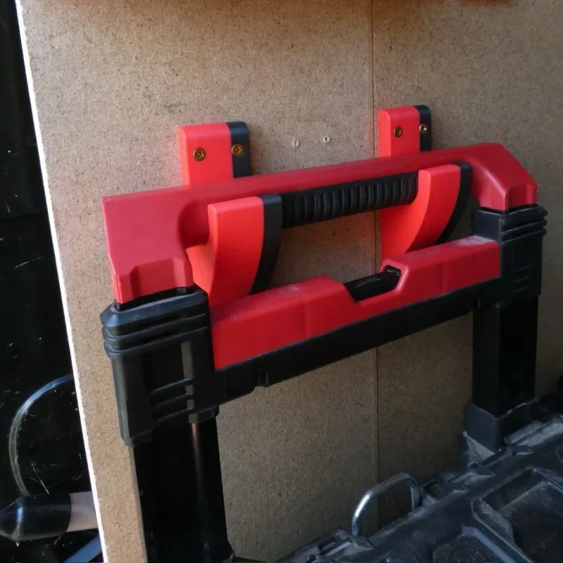 2 Stück Trolley-Haken Rot für Milwaukee Packout Trolley Hochbelastbare Aufbewahrungshaken S&J FAB LTD Werkstatt-Werkzeugorganizer – Detail 1