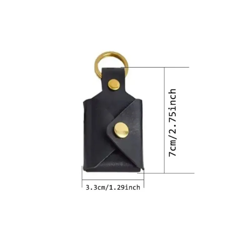 5Pcs Photo Keychain PU Leather Case Creative DIY Photo Keychain Portable Commemorative Album Folder