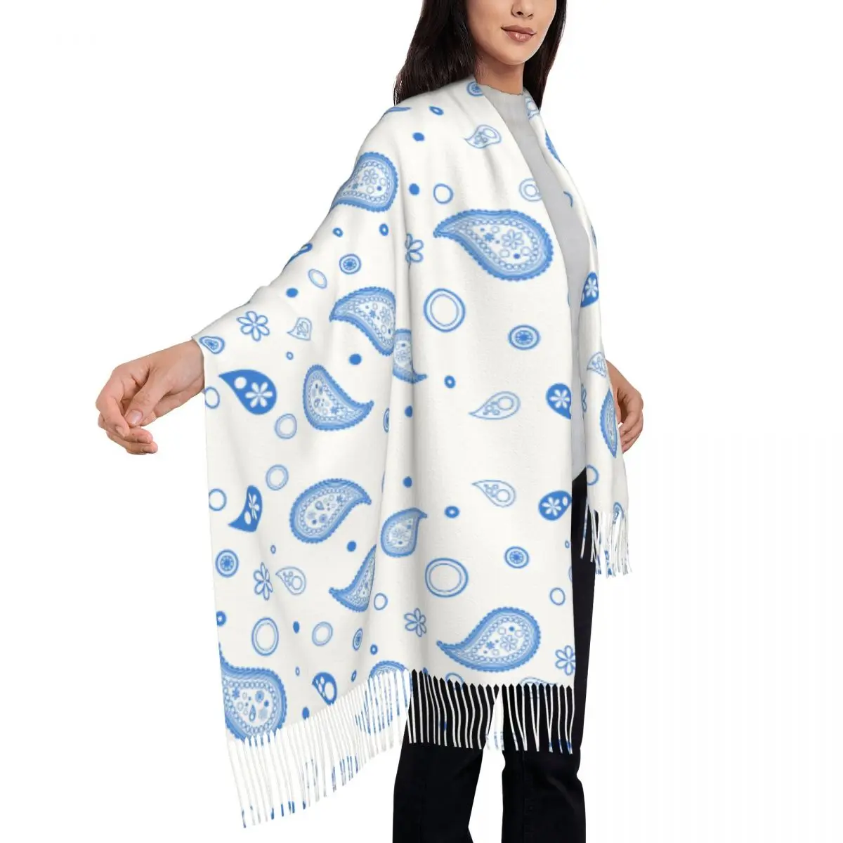 Blue Water Women's Tassel Shawl Scarf Fashion Scarf