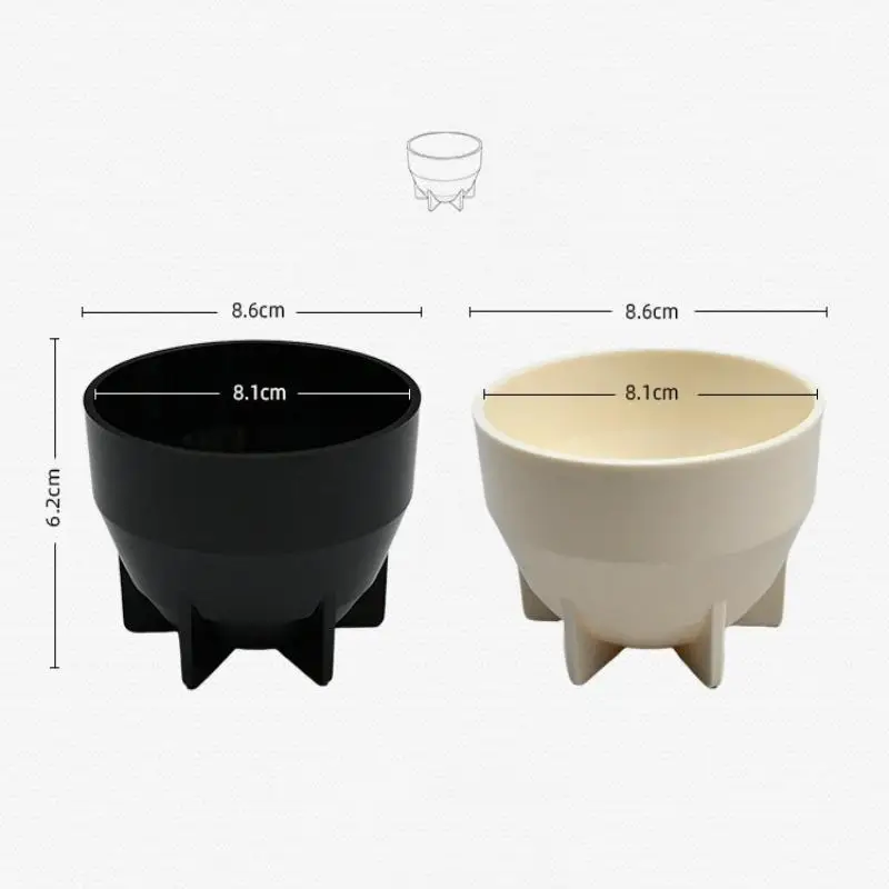 1pcs Coffee Cup Measuring Bowl 200ml 7oz Large Capacity Stackable PP Anti Fall Coffee Evaluation Bowl