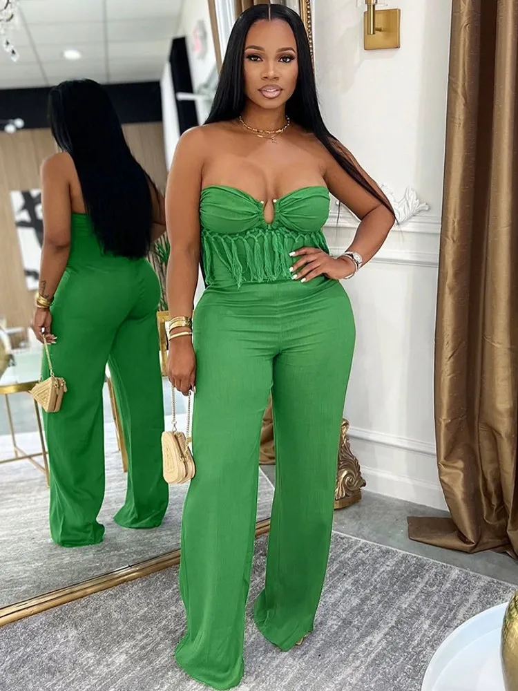 Kombinezony damskie w jednolitym kolorze na lato i jesień, bez rękawów, luźne, modne, streetwearowe ogrodniczki, szerokie spodnie, spodnie 2025