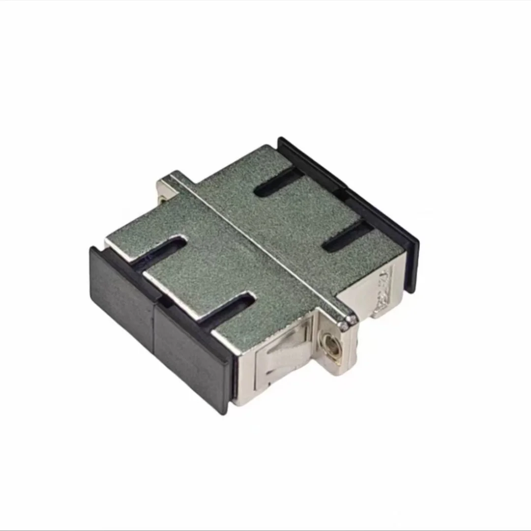 SC duplex Adapter 10pcs with shutter Metal ftth sc DX fiber optic coupler SC APC UPC optical fibre connector Avoid laser ELINK