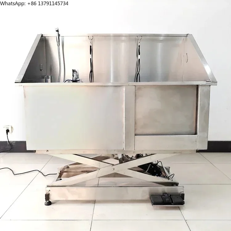 Wholesale Price Stainless Steel Electric Lifting Dog Bath Tub for Pet Grooming Salon Sustainable Dog Grooming Tubs