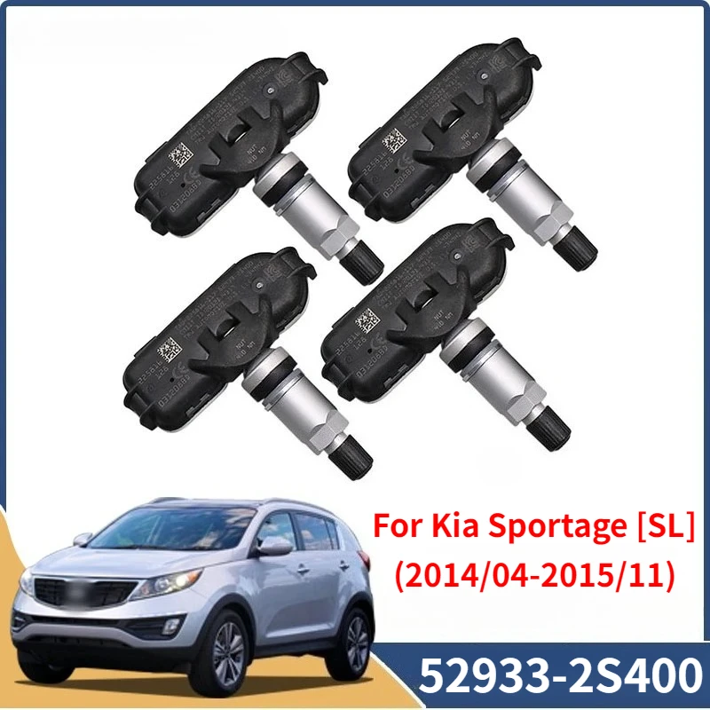

52933-2S400 Tire Sensor 4PCS/Lot For 2014-2015 Kia Sportage [SL] TPMS 434MHZ Tyre Pressure Monitoring System Sensors 52933-2S410