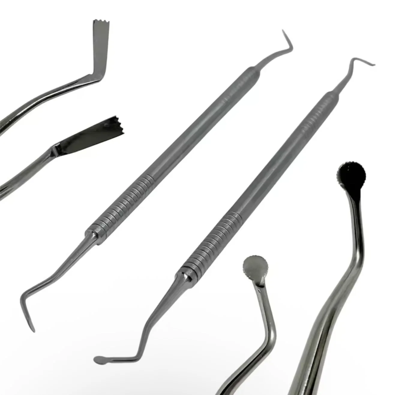 DENILK 1pc Gingival Cord Packer Retraction Dental Instrument Atraumatic Cord Placement Round Headed And Cutter Headed