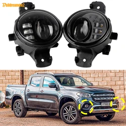 2 X 30W Car Left + Right LED Lens Fog Light DRL H11 For Mercedes Benz X-Class (W470) X350d X200 X220d X250d 2017 2018 2019 2020