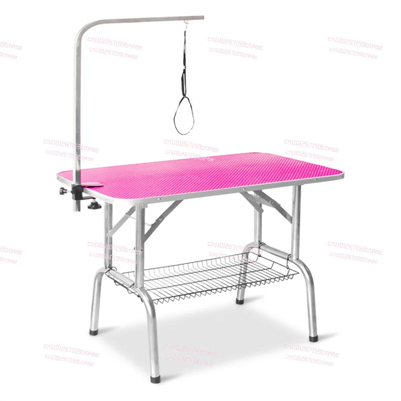 

Pet Grooming Table Household Dog Grooming Table Size Stainless Steel Folding Portable Non-slip Grooming Table