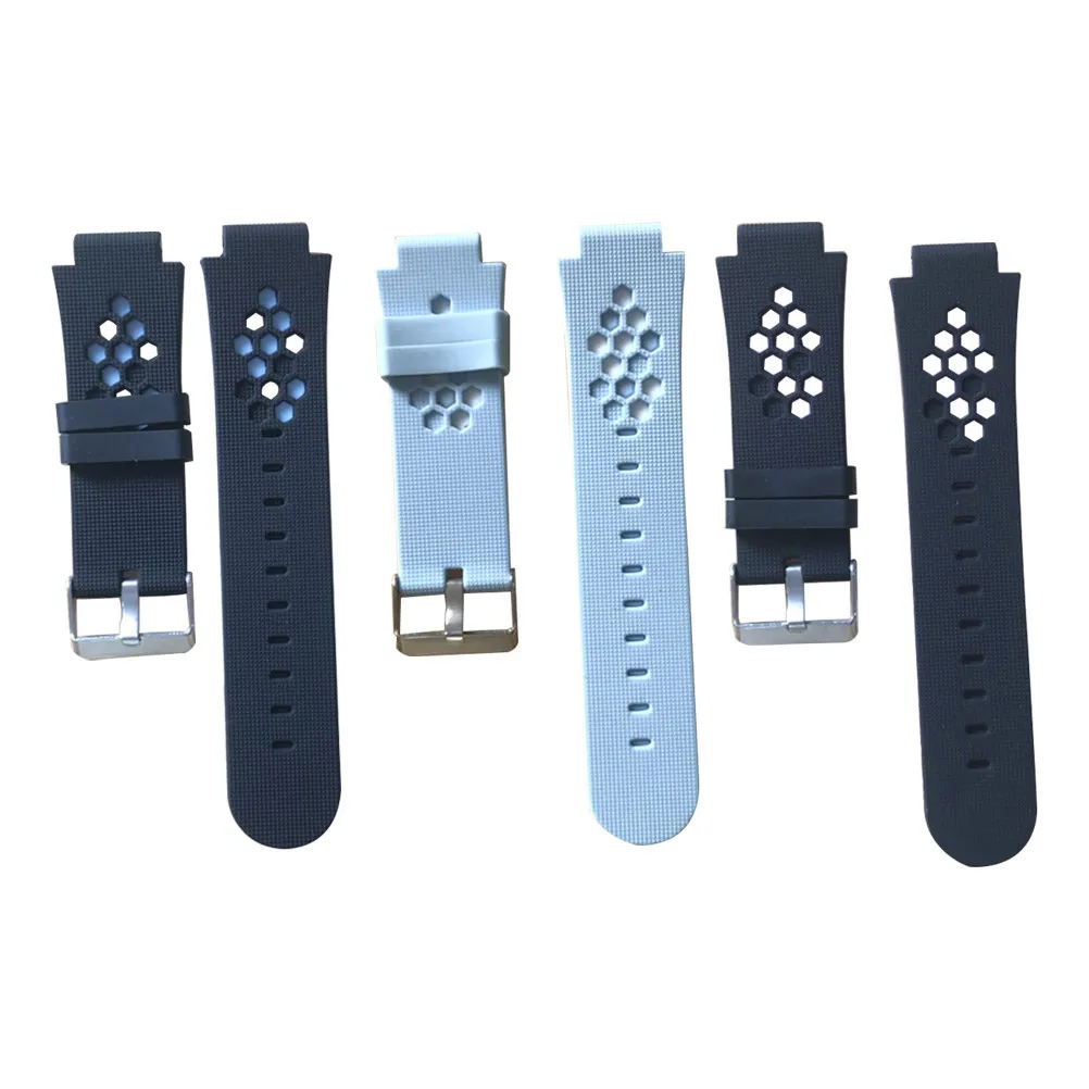 Kids Silicone Watch Bands 3 Pack Soft Smooth Ergonomic Replacement Straps for Childrens Smart Watches Blue view 5