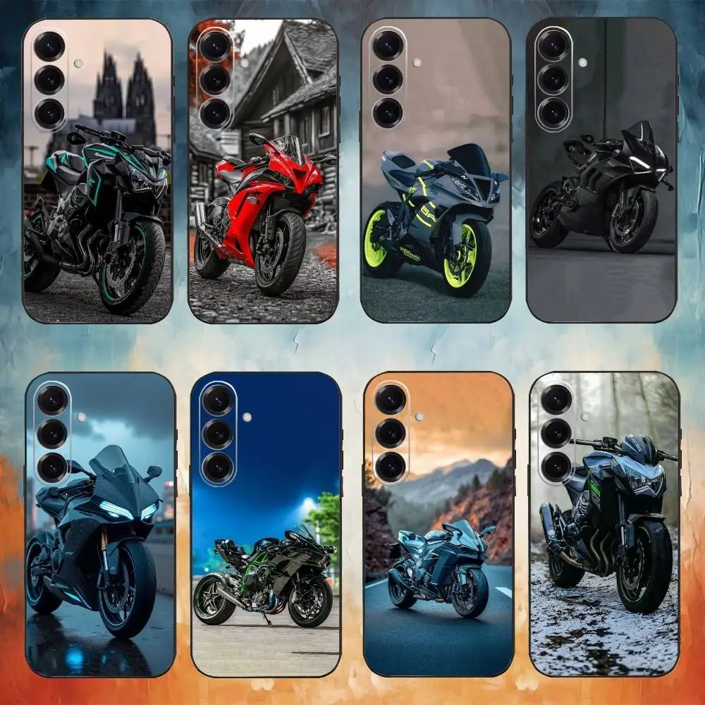 

Motorcycle Phone Case For Samsung Galaxy A73,A72,A71,A70,A53,A52,A51,Others Soft Black Shell