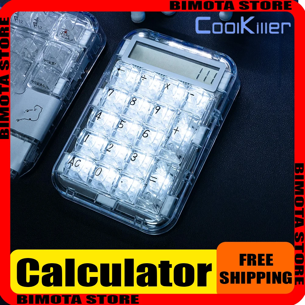 

Cool Killer Ck75 Customized Digital Keyboard Calculator Dual Mode Hot Swap Wired Mechanical Keyboard Ice Blade Axis Led Office