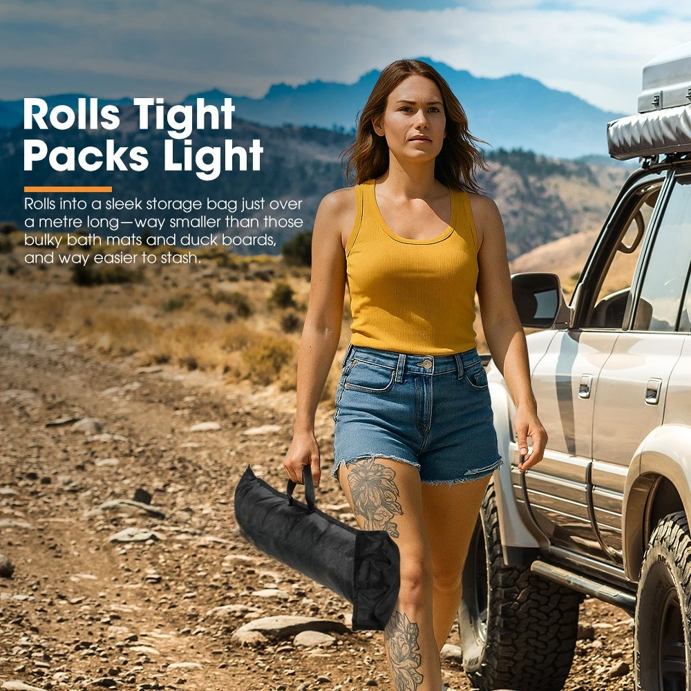 Portable Outdoor Camping Shower Mat Bath Mat Use with Shower Tent