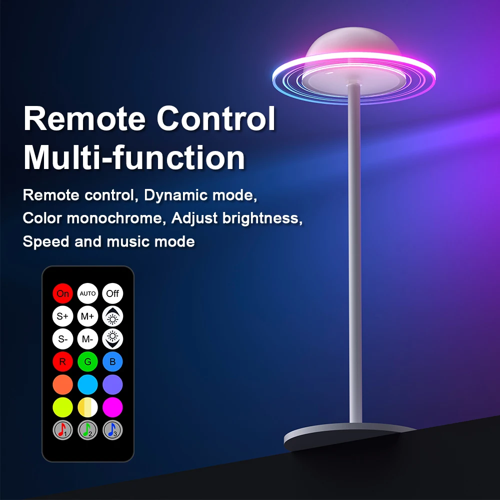 

Ambience LED RGB light voice atmosphere TV Computer Game Smart light Planet Table Wine Bottle Stopper Lamp desktop decoration
