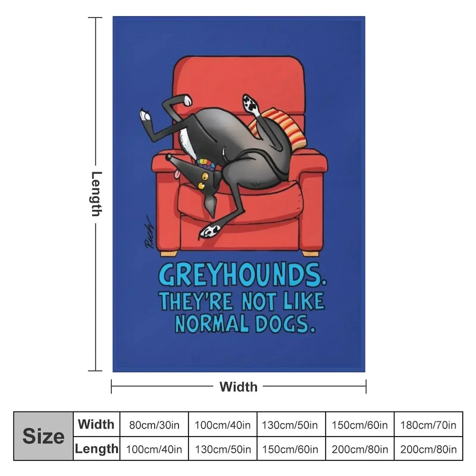 They're not like normal dogs Throw Blanket couch cozy soft plush fuzzy picnic outdoor blanket