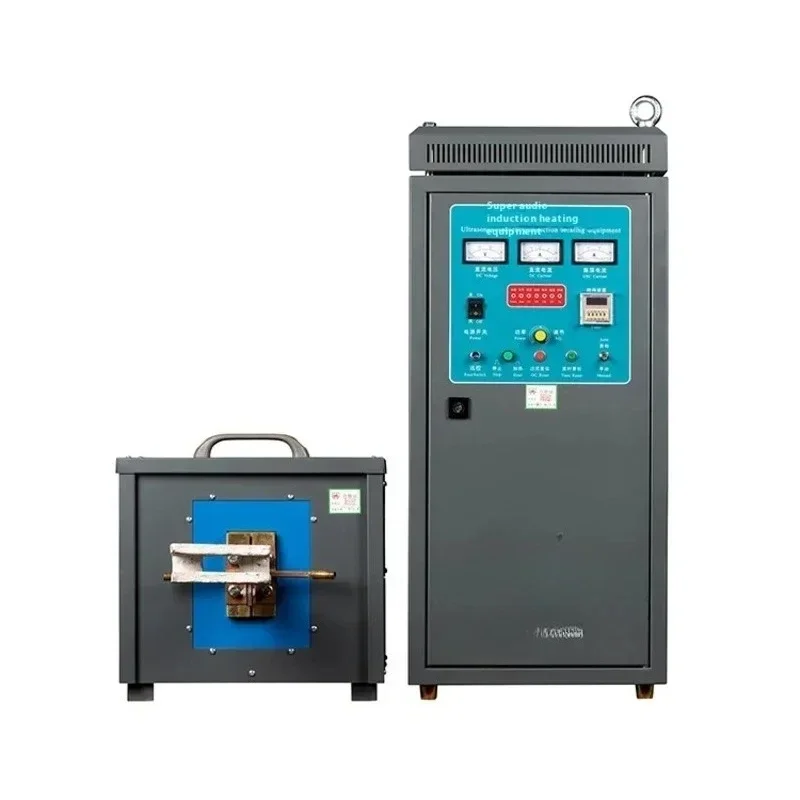 High frequency induction heater with induction heater tool, induction heating system, heat treatment equipment