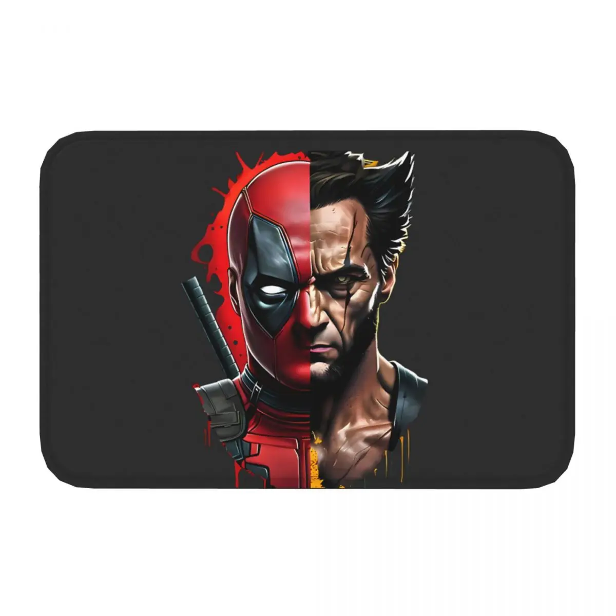 Popular Movies Bathroom Non-Slip Carpet Deadpool & Wolverine Bedroom Mat Welcome Doormat Home Decoration Rug