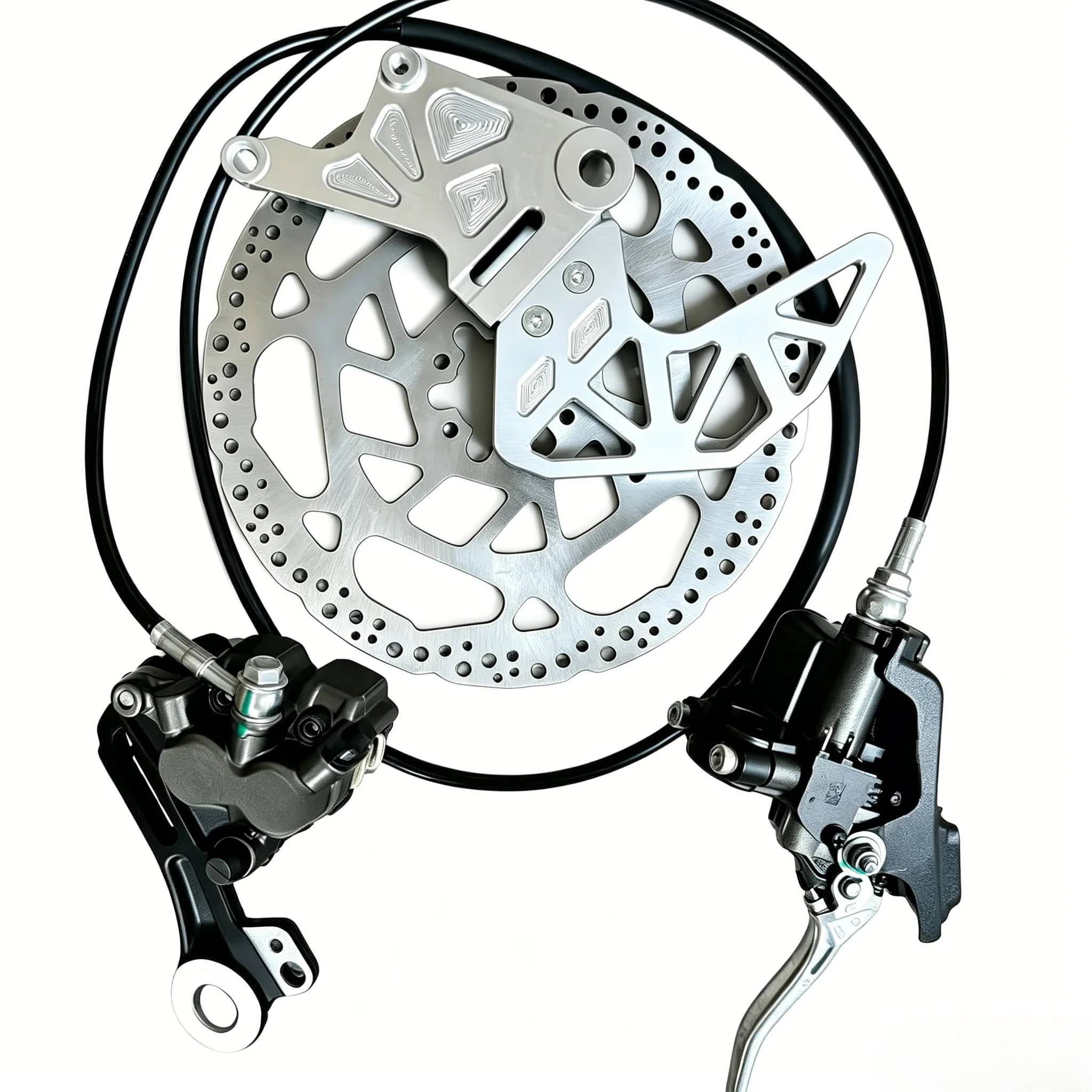 Front Rear Complete Brake Assembly Kit Off Road Electric Motorcycle Modified Brake Replacement Parts