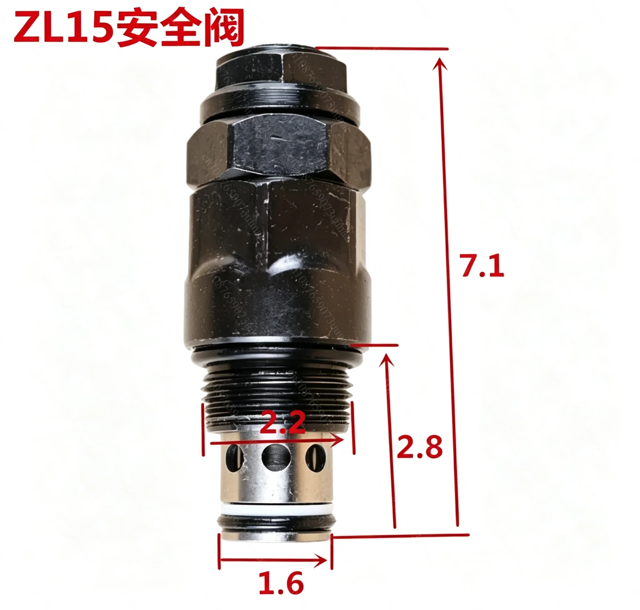 Mini Loader Relief , Threaded Cartridge , Pressure Regulating for ZL15 ZL20 Loader Multi-way Distributor Repair Parts