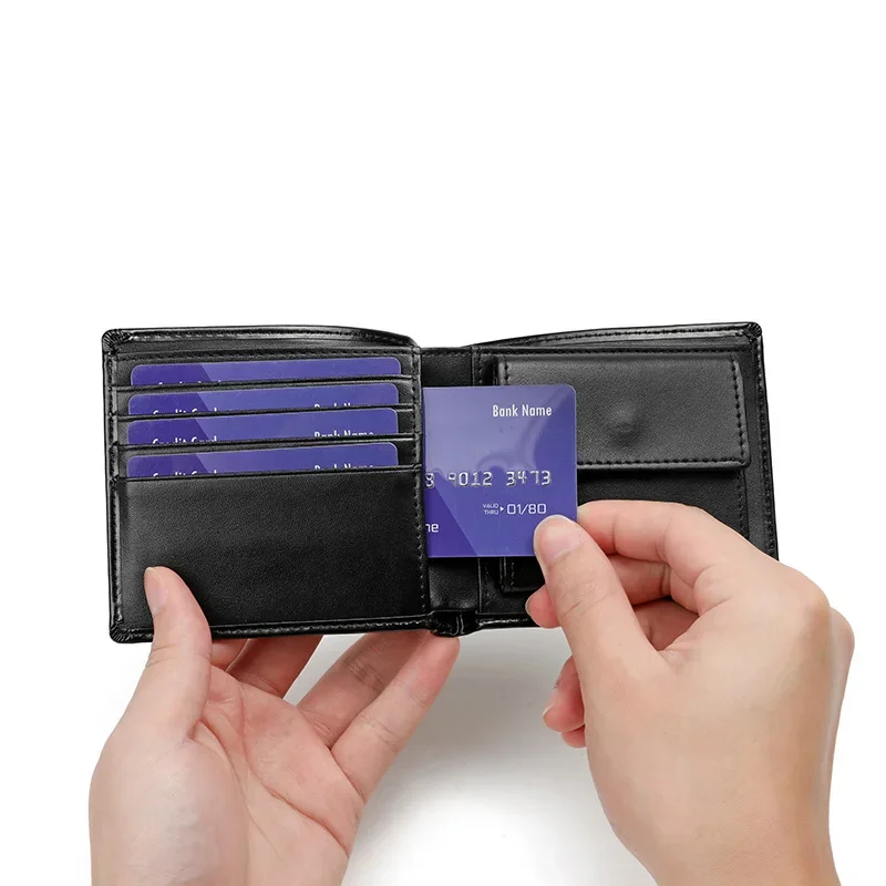 موضة جديدة جلد أصلي للرجال محافظ قصيرة جلد حقيقي الذكور الفاخرة العلامة التجارية مخلب الصبي هدية محفظة النقدية محفظة حمل بطاقات #4