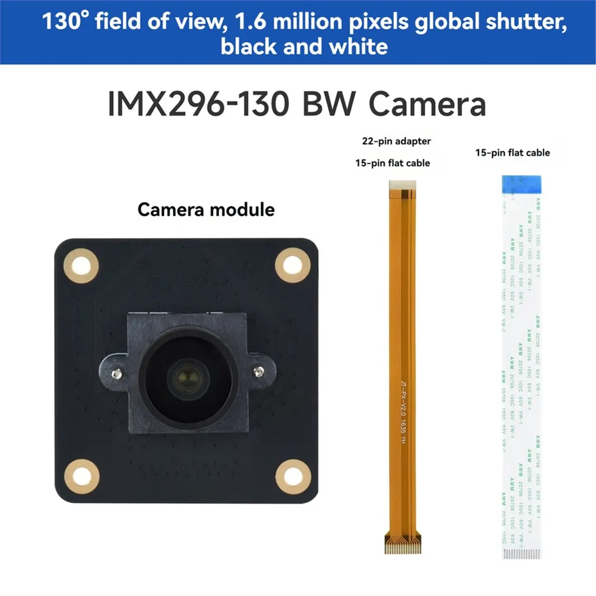 Promotional-IMX296 1.6MP Camera 1456x1088 Global Shutter Monochrome Camera Module for
