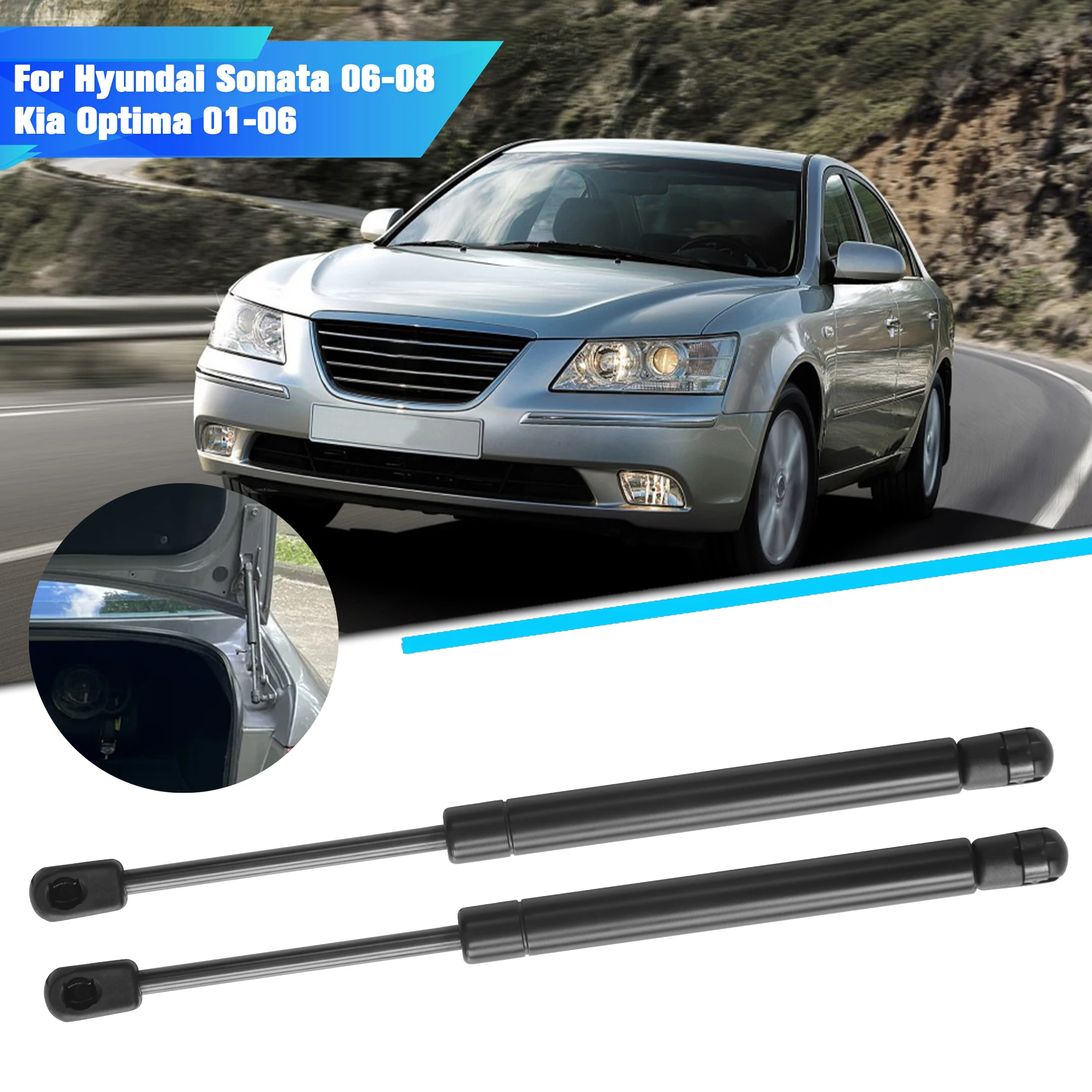 Trunk Gas Struts For Hyundai Sonata NF 2006-2008 Kia Optima MS 2001-2006 817713L000 817713L100 Liftgate Supports 2Pcs Heavy Duty