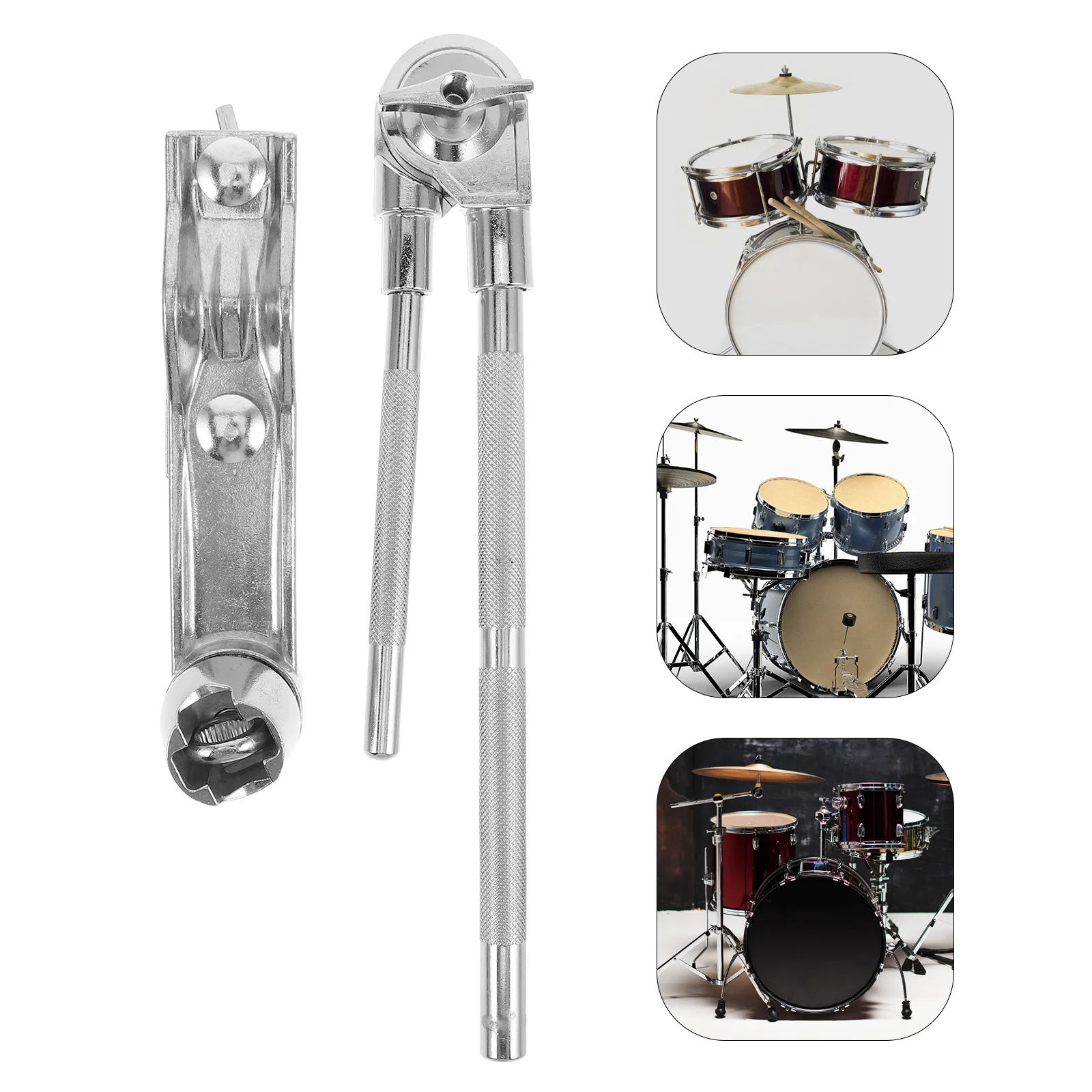 

1Set Cowbell Mount Holder Drum Rack Clamp Compact Short Rod Extension Perfume Percussion Drum Kit Accessory Cowbells Clamp