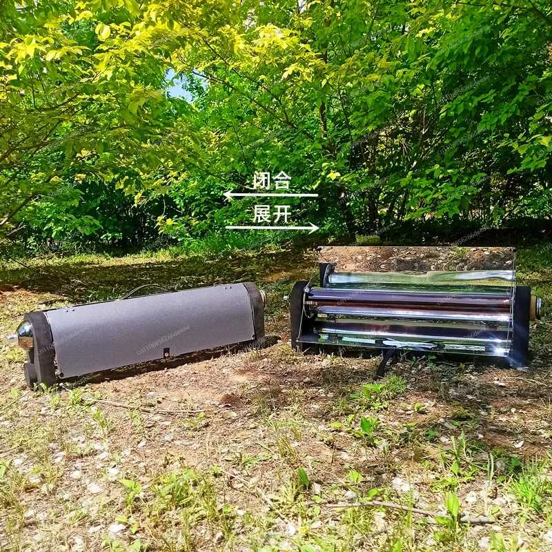 ybj Stainless Steel Sun Stove for Smoke-Free Outdoor Cooking | Ideal for Camping & Off-Grid Adventures