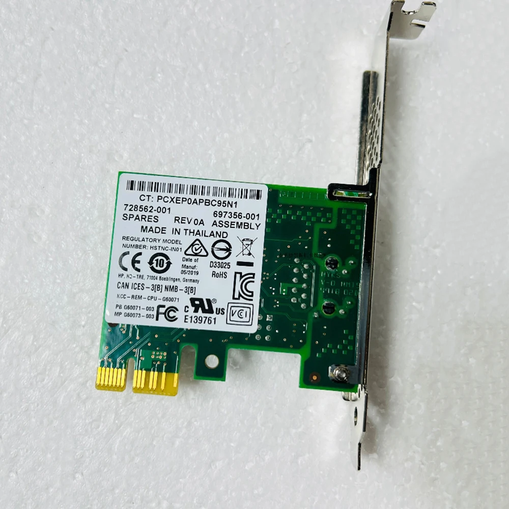 For Intel I210-T1 single-port Gigabit net-work adapter For HP 728562-001 697356-001 PCI-E 1X