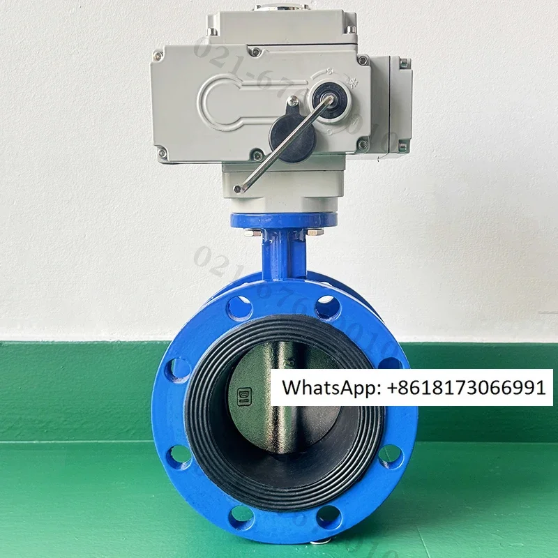 Electric butterfly valve flange gas natural gas explosion-proof cut-off remote switch adjustment clamp 220V