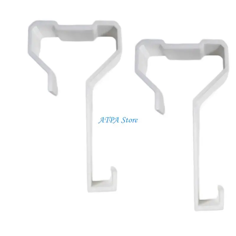 U13C Clip-On Trailer Window Hook Set, 2-Piece No-Drill Hanger for Towel Drying, Clothes Hanging, and Travel Use