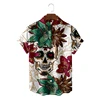 Trendy Skull Pattern Hawaiian Shirts For Men Fashion