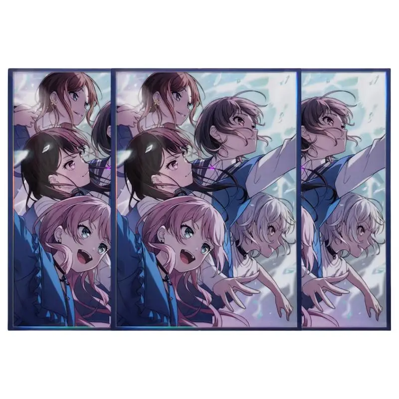 50Pcs/set Acg Laser Card Sleeve Bang Dream! It's Mygo 63X90Mm Anime Game Characters Card Protective Cover Diy Toys Gift