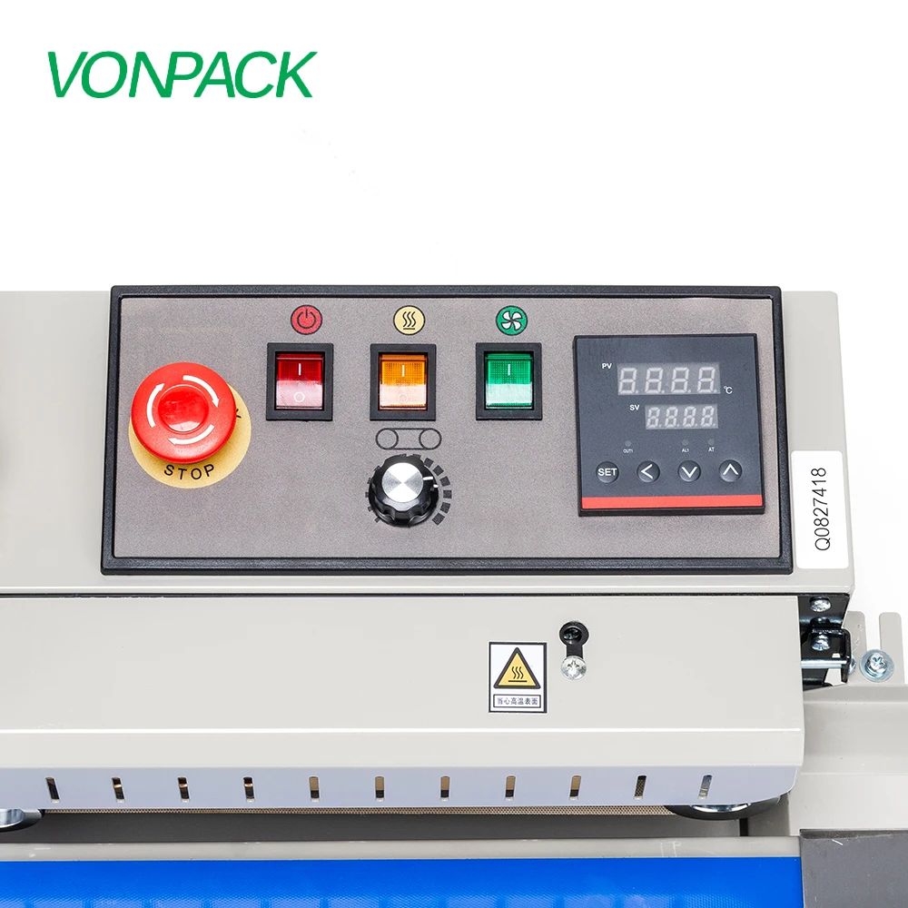 VONPACK FR-1600 Multi-functional Desktop Spray Paint Sealing Machine Factory Plastic Bag Packaging Intelligent Sealing Machine