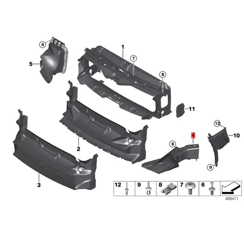 4 Series 428I 2014 2020 Ventilation Duct