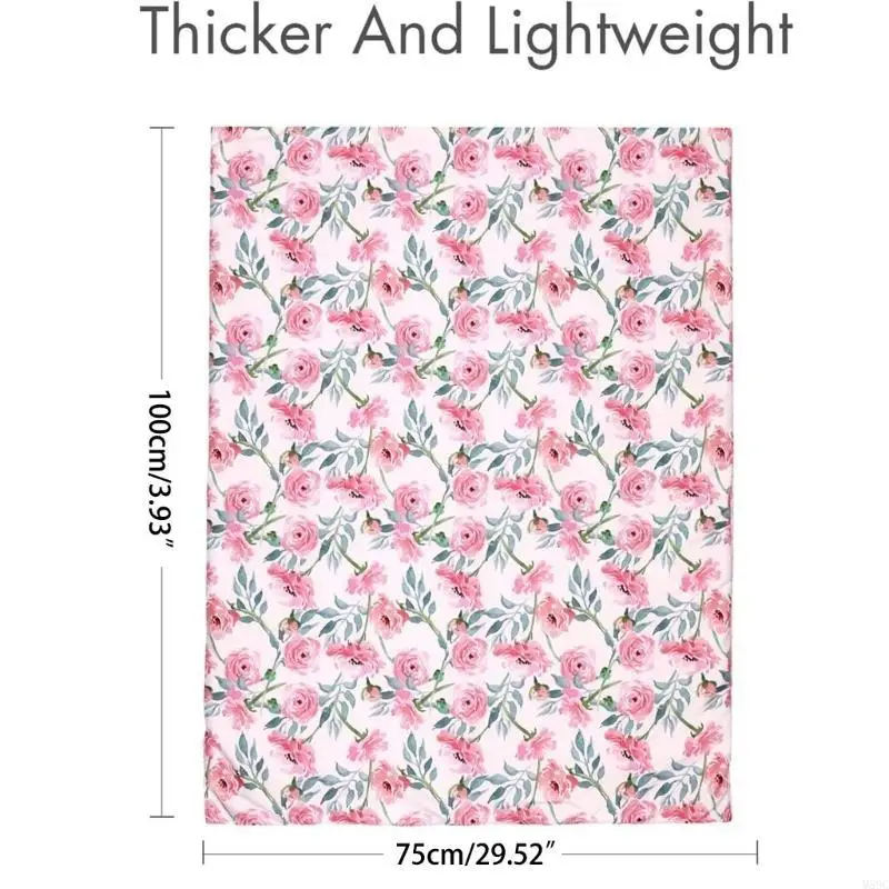 M89C بطانية أطفال بطبقة مزدوجة للأطفال الصغار، بطانية أطفال مطبوعة بشكل جميل