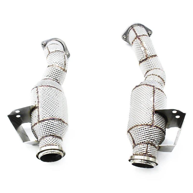 

OEM Exhaust Header For Mercedes-Benz C400 C450 GLC C43 W205 AMG 3.0T 2016-2023 Free Flow Downpipe With Heat Shield