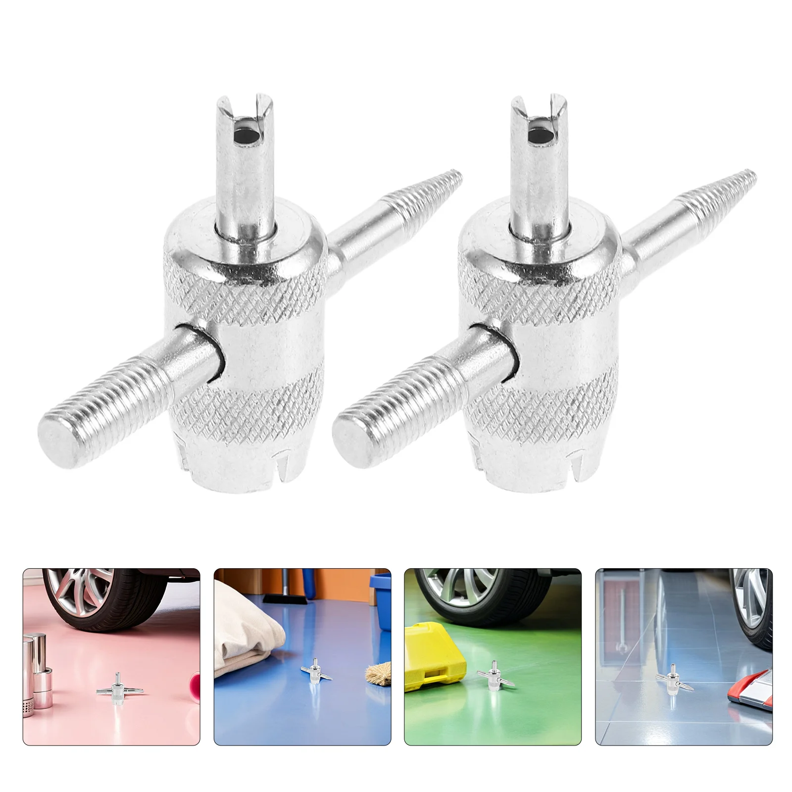 

10Pcs Tire Valve Core Removal Tool Kit Multi-Function 4-in-1 Valve Core Installer Wrench Portable Car Bike Tire Deflator Tool