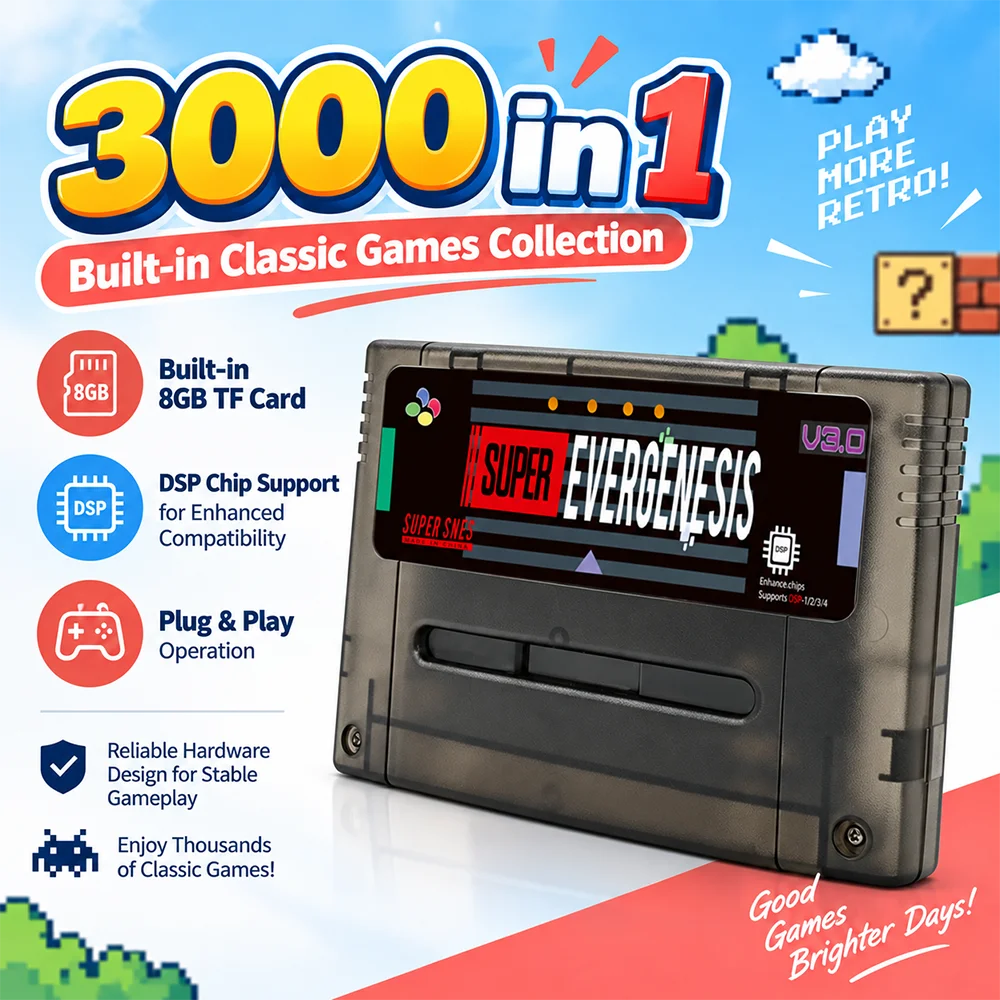 Retro Gaming Event - SFC REV.3.1 Flash Cartridge 3000 in