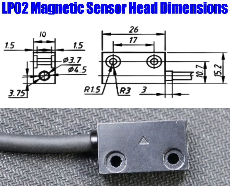 7-Bit-LCD-Display LP02 Integriertes eingebettetes Magnetmesssystem Magnetband mit Fleckbandprofil – Detail 3