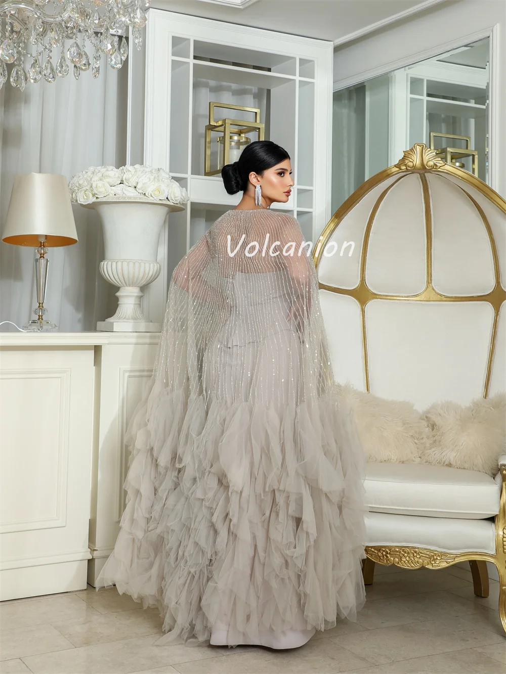 تخصيص الطراز الحديث رائعة جيرسي مطرزة Ruched مستقيم الحبيب الكاحل طول فساتين مناسبة مخصصة فساتين مثير