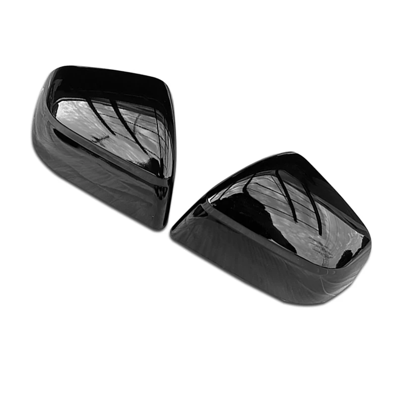معجون السيارة غطاء مرآة الباب الجانبي ل تسلا نموذج Y العرعر إطلاق 2025 السيارات الخارجي ABS الجانبين غطاء الرؤية الخلفية ألياف الكربون #3