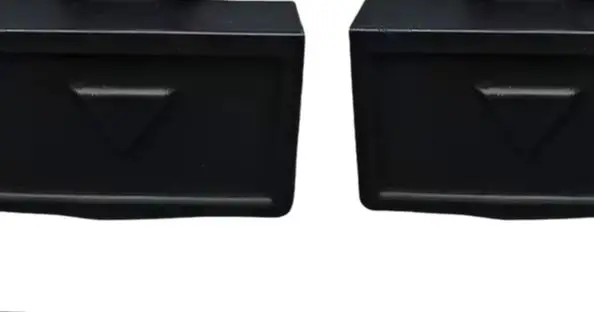 Black Dust Cover Hinges Set for Sony For PS-LX300H Turntable with Cleaning Brush Robust Plastic and Metal Construction