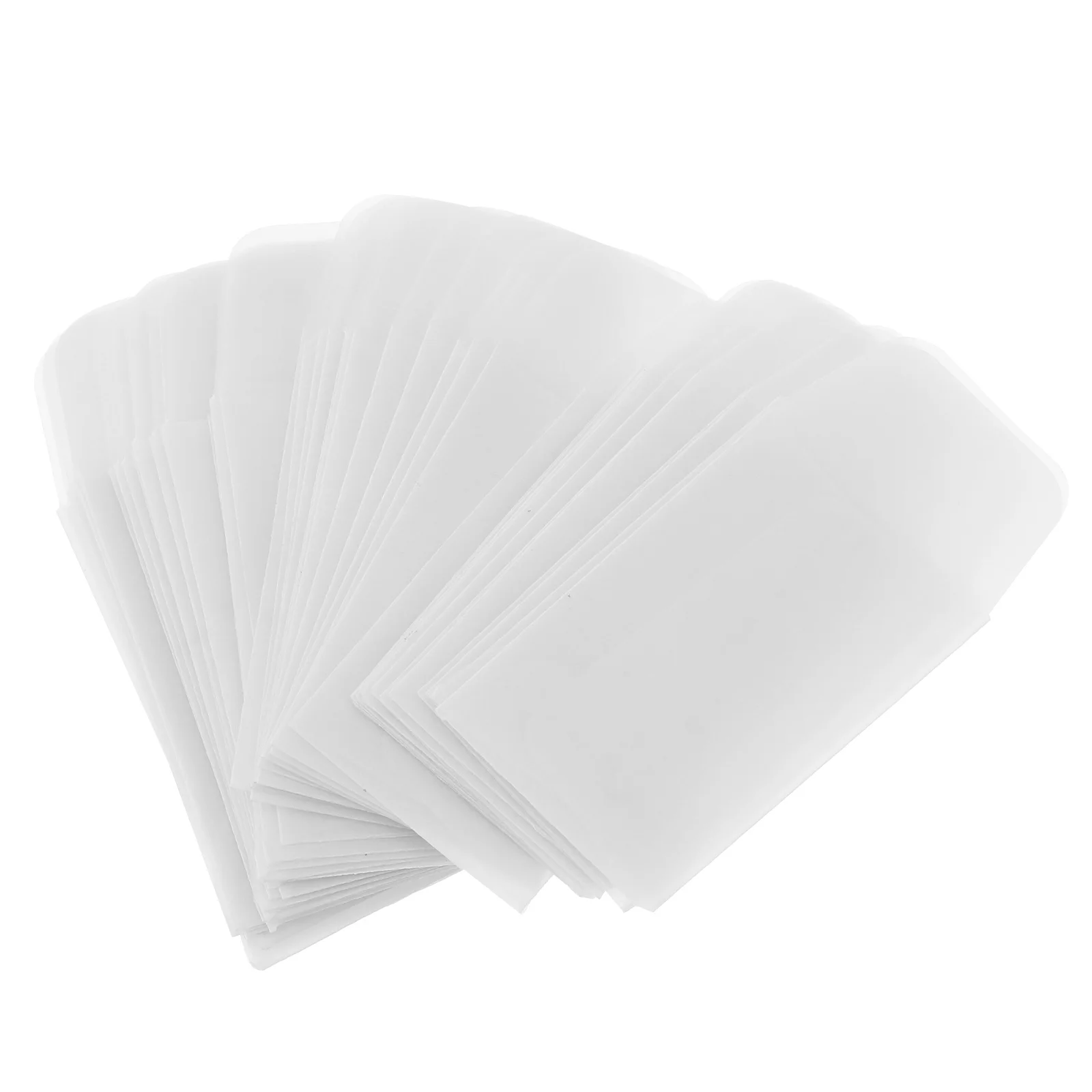 50 Pcs Jewelry Envelope Bag Small Storage Envelopes Tag Packaging Pouch White Labels Data Ring Litmus Paper Mini Packing Office