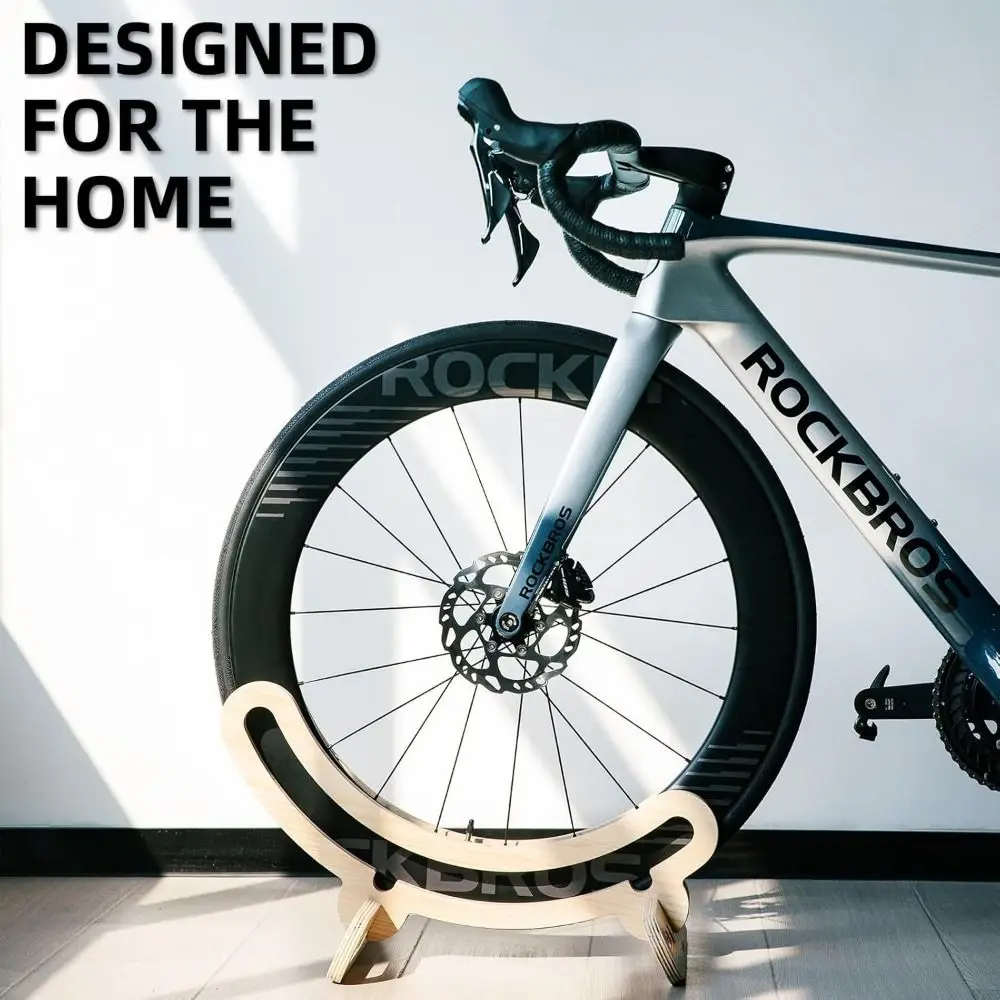 

Mountain Bike Stand Wooden Home Bicycle Rack Vertical Ground Anti-dirty Bike Display Stand Stable Nonslip Bike Steady Rack Home